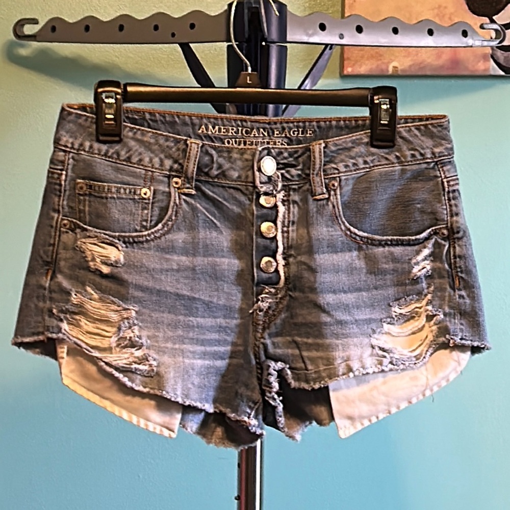 American Eagle Outfitters Size 6 Hi-Rise Festival Jean Shorts EUC